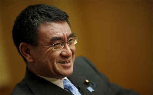 Bộ trưởng Ngoại giao Nhật Bản Kono Taro. Ảnh: Reuters.