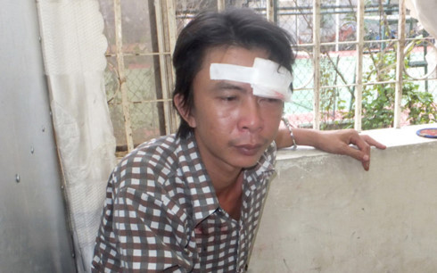 Đối tượng Đặng Thanh Dũng tại cơ quan Công an.