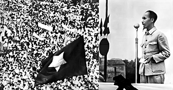 Chủ tịch Hồ Chí Minh đọc bản Tuyên ngôn độc lập trên quảng trường Ba Đình lịch sử, ngày 2/9/1945. Chủ tịch Hồ Chí Minh đọc bản Tuyên ngôn độc lập trên quảng trường Ba Đình lịch sử, ngày 2/9/1945.