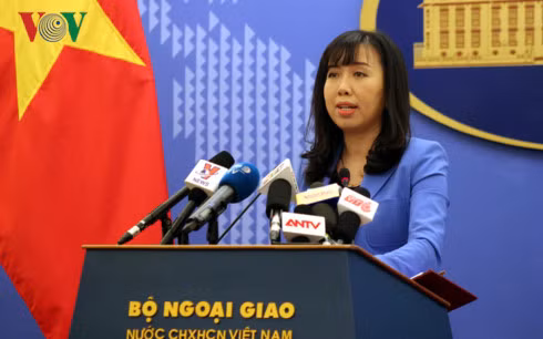 Người Phát ngôn Bộ Ngoại giao Việt Nam Lê Thị Thu Hằng. Ảnh: Hùng Cường.