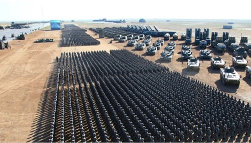 Trung Quốc duyệt binh tại Nội Mông, thay vì Bắc Kinh. Ảnh: SCMP.  Trung Quốc duyệt binh tại Nội Mông, thay vì Bắc Kinh. Ảnh: SCMP.