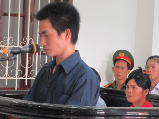 Bị cáo Tuấn tại phiên tòa Bị cáo Tuấn tại phiên tòa