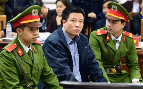 Bị cáo Hà Văn Thắm tại phiên tòa sơ thẩm cuối tháng 2-2017.