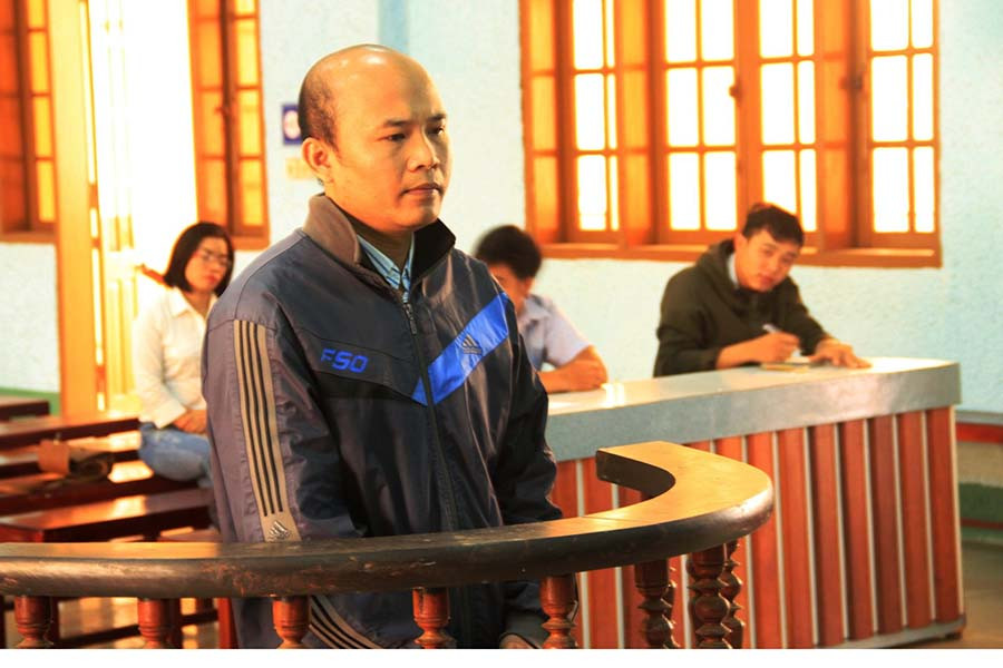  Bị cáo Trần Quốc Khải tại phiên tòa phúc thẩm. Ảnh: Văn Ngọc