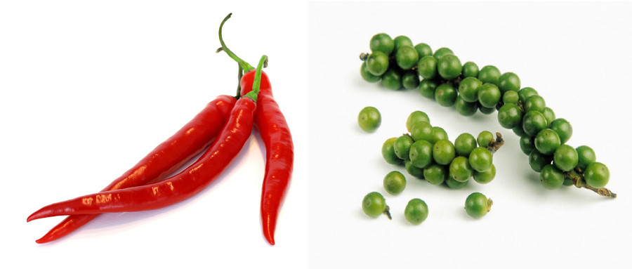 Những gia vị như tiêu và ớt cần loại bỏ trong khẩu phần ăn của người bị viêm dạ dày vì khiến tình trạng viêm nặng thêm. Những gia vị như tiêu và ớt cần loại bỏ trong khẩu phần ăn của người bị viêm dạ dày vì khiến tình trạng viêm nặng thêm.