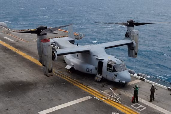 Một chiếc MV-22 Osprey của quân đội Mỹ.