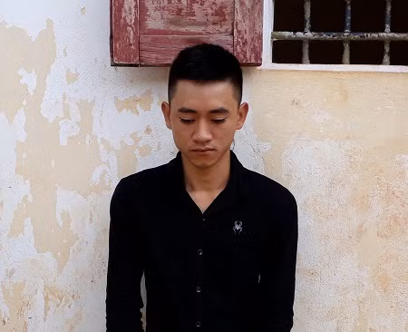 Đối tượng Hồ Đắc Quang tại Cơ quan điều tra.