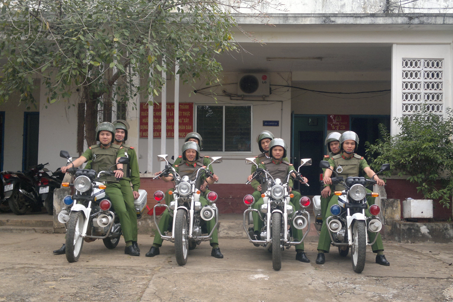 Sẵn sàng lên đường làm nhiệm vụ. Ảnh: L.A