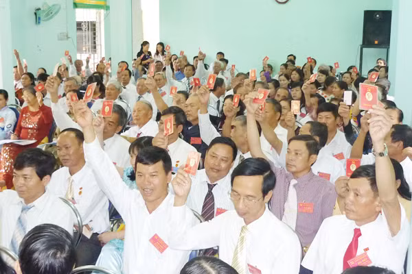 Đại hội đại biểu Đảng bộ phường Thống Nhất (TP. Pleiku). Ảnh: Thanh Nhật