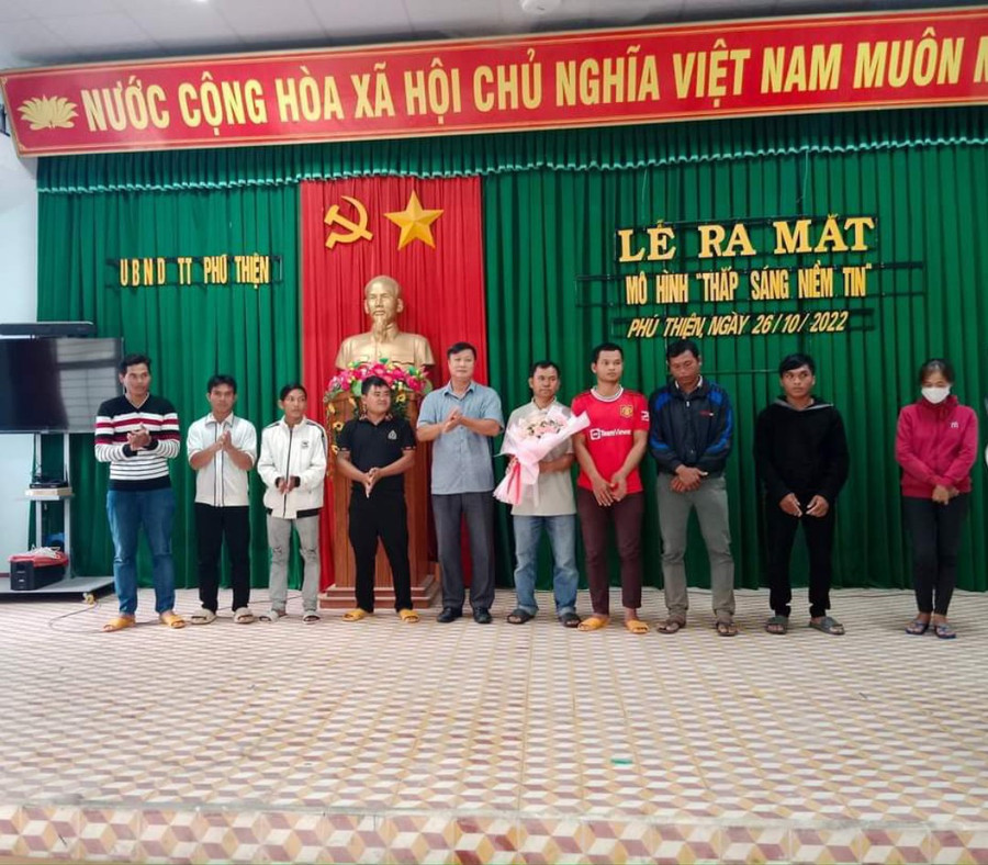 Quang cảnh lễ ra mắt mô hình. Ảnh: Công an cung cấp Quang cảnh lễ ra mắt mô hình. Ảnh: Công an cung cấp