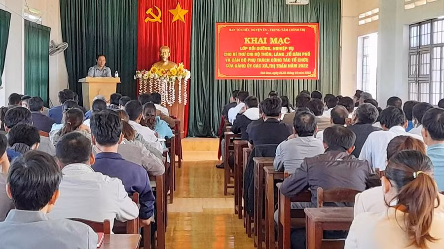 Quang cảnh lớp bồi dưỡng. Ảnh: Kỳ Anh