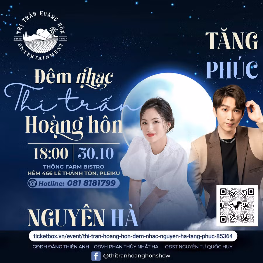 Thông tin về đêm nhạc "Thị trấn hoàng hôn" Thông tin về đêm nhạc