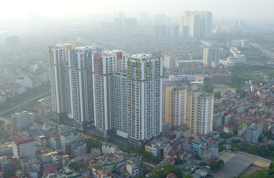 Giá nhà ở tại vùng trung tâm TP.Hà Nội tăng mạnh trong thời gian gần đây. Ảnh: Lê Quân