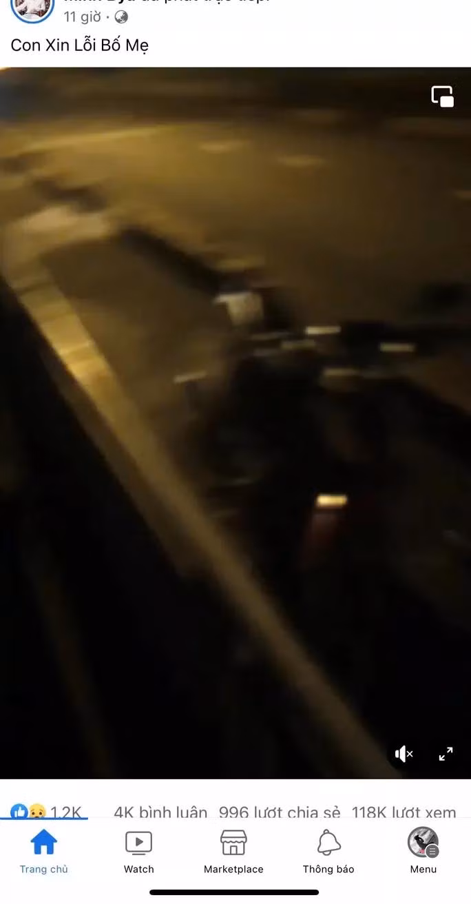 Nam thanh niên phát trực tiếp cảnh mình nhảy cầu tự tử.