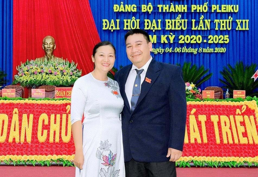 Vợ chồng chị Đặng Thị Thu Hương luôn đồng hành trong công tác hiến máu nhân đạo (ảnh nhân vật cung cấp).