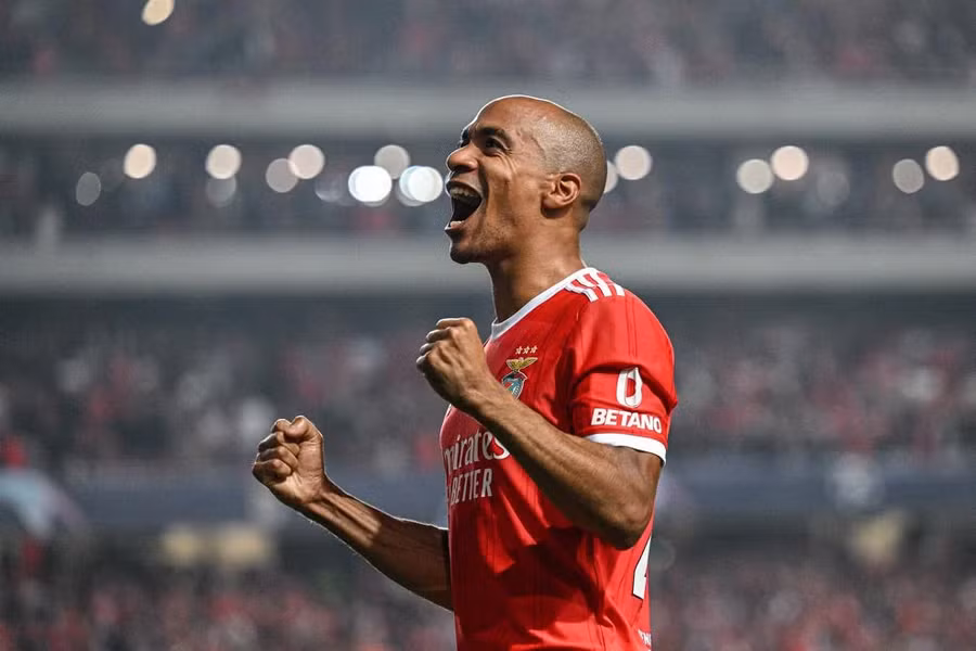 Cầu thủ Benfica ăn mừng chiến thắng Juventus 4-3. Ảnh: UEFA