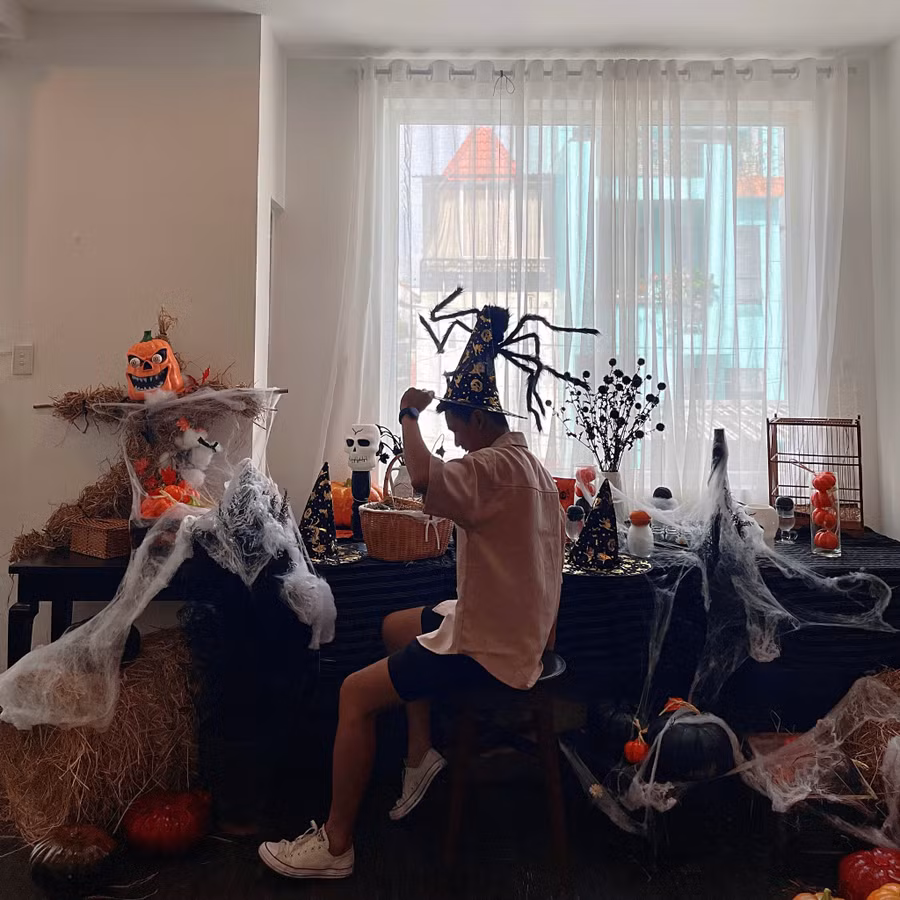  Hoàng Ân thích lối trang trí 