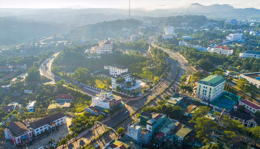 Tỉnh Đắk Nông đang tập trung đầu tư xây dựng đô thị thông minh. Ảnh: Phan Tuấn