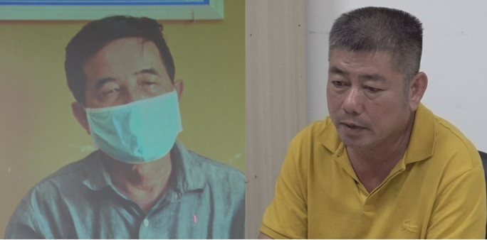 Phan Thanh Hữu (trái) và Nguyễn Hữu Tứ là "ông trùm" trong đường dây. Phan Thanh Hữu (trái) và Nguyễn Hữu Tứ là