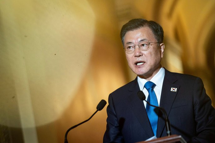 Cựu Tổng thống Hàn Quốc Moon Jae-in. Ảnh: Reuters