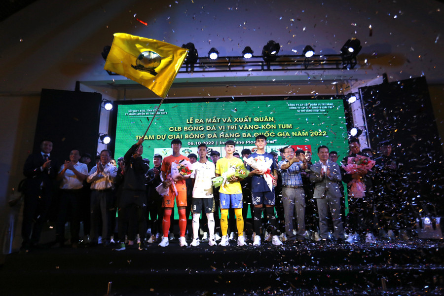 Đội bóng Vị Trí Vàng Kon Tum đặt mục tiêu lên hạng Nhì ở mùa giải 2023. Ảnh: Văn Ngọc Đội bóng Vị Trí Vàng Kon Tum đặt mục tiêu lên hạng Nhì ở mùa giải 2023 Ảnh Văn Ngọc