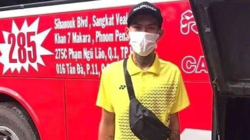 Anh Đ. được giải cứu và chuẩn bị bắt xe về Việt Nam. Ảnh: Công an cung cấp