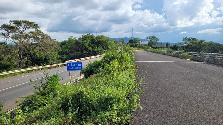Cầu 110 ở địa phận tỉnh Gia Lai đã hoàn thiện. Ảnh: Vũ Long Cầu 110 ở địa phận tỉnh Gia Lai đã hoàn thiện. Ảnh: VŨ LONG