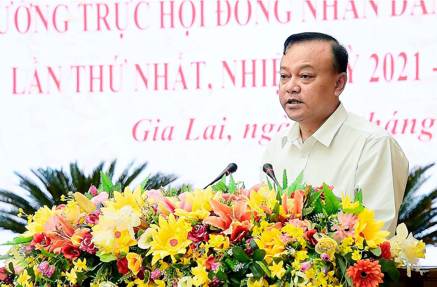 Ông Rah Lan Song Linh-Phó Trưởng ban Văn hóa-Xã hội HĐND tỉnh phát biểu tại hội nghị. Ảnh: Đức Thụy Ông Rah Lan Song Linh-Phó Trưởng ban Văn hóa-Xã hội HĐND tỉnh phát biểu tại hội nghị. Ảnh: Đức Thụy
