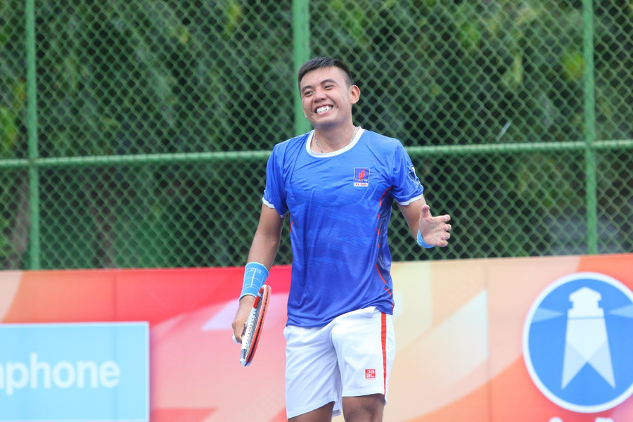 Lý Hoàng Nam vào chung kết quần vợt M25 Tây Ninh. Ảnh: VTF