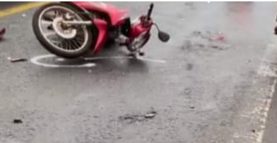 Hiện trường vụ tai nạn tại xã Nghĩa Hưng. Ảnh: Công an Chư Păh cung cấp