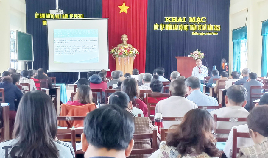 Quang cảnh lớp tập huấn. Ảnh: Lê Đại Quang cảnh lớp tập huấn. Ảnh: Lê Đại