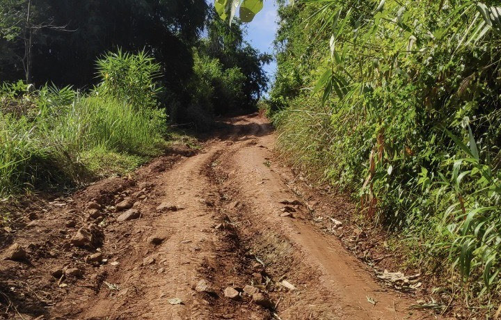 Một tuyến đường giao thông ở huyện Đắk Song đang vướng dự thảo Quy hoạch khai thác quặng Alumin nên không thể đầu tư xây dựng, ảnh hưởng đến việc phát triển kinh tế xã hội của địa phương. Ảnh: Phan Tuấn