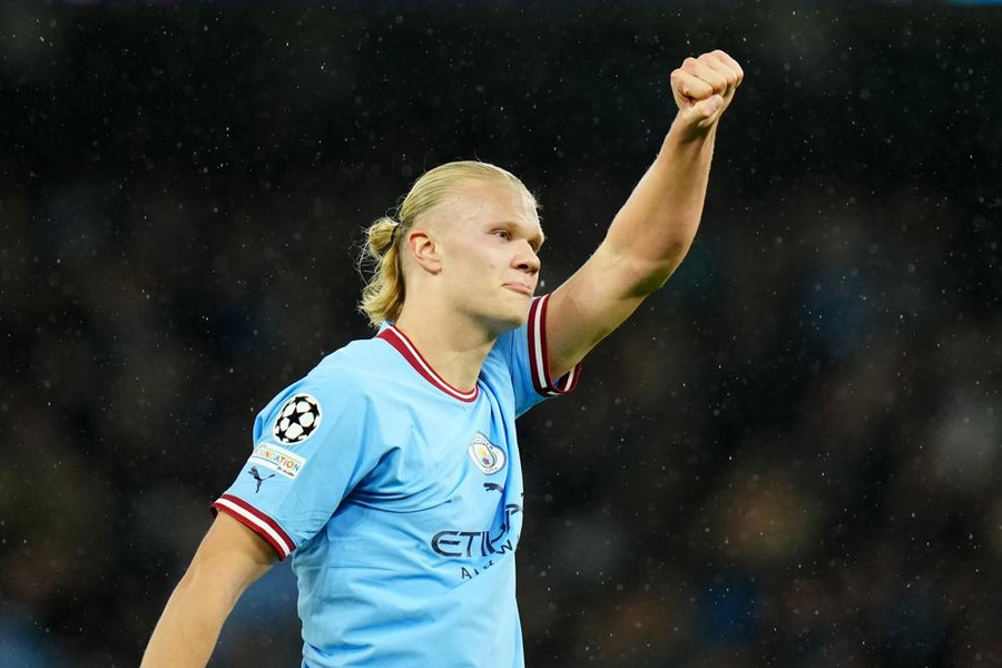 Haaland đang có phong độ cực kỳ ấn tượng trong màu áo Man City. Ảnh: UEFA