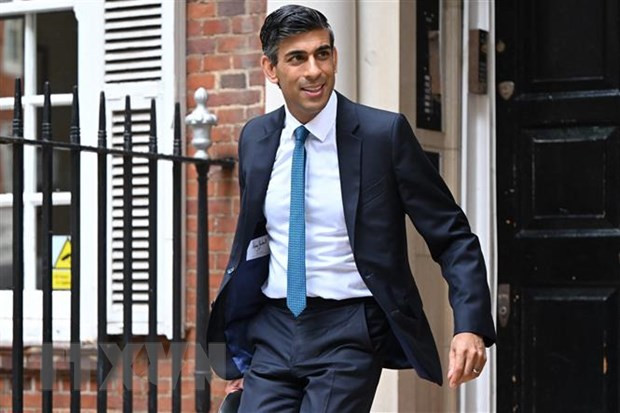 Ông Rishi Sunak tại thủ đô London, Anh, ngày 20/7/2022. (Ảnh: AFP/ TTXVN)