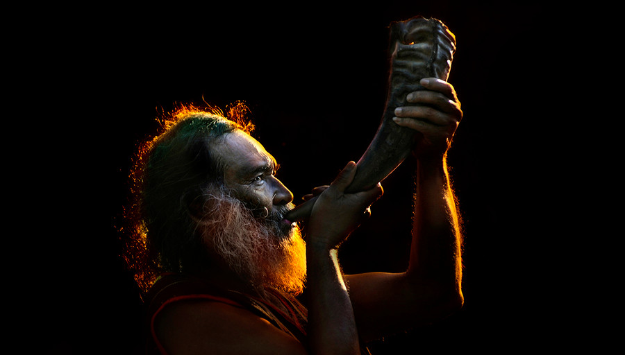 Tác phẩm “Village elder" (Già làng) của nghệ sĩ nhiếp ảnh Hùng Hoa Lư Tác phẩm “Village elder- (Già làng)”