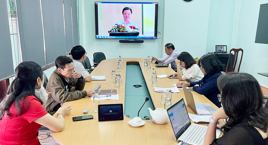 Quang cảnh hội nghị tại điểm cầu Gia Lai. Ảnh: Vũ Thảo Quang cảnh hội nghị tại điểm cầu Gia Lai. Ảnh: Vũ Thảo