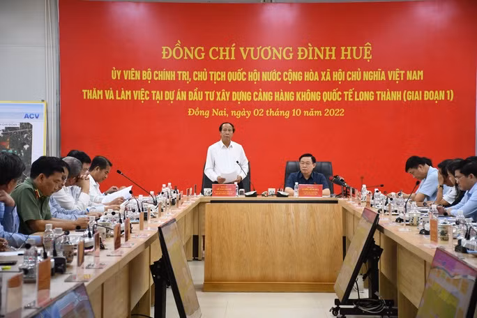 Phó Thủ tướng Lê Văn Thành yêu cầu Bộ Giao thông vận tải chỉ đạo ACV hoàn thành đúng tiến độ khởi công nhà ga, đường băng....