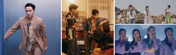 Từ trái qua, từ trên xuống: MV “Có không giữ mất đừng tìm”, “Đôi mươi”, “Hương mùa hè”, “1 cọng tóc mai” đang chiếm được cảm tình người xem. Ảnh do nghệ sĩ cung cấp
