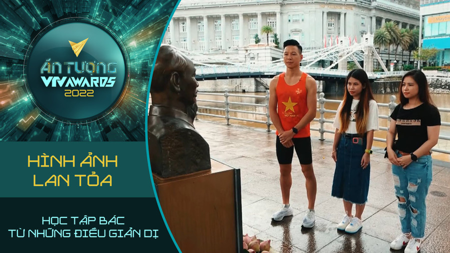 Học tập Bác từ những điều giản dị kể những câu chuyện về tình yêu của một người nước ngoài dành cho Việt Nam, tình cảm của một người Việt Nam sống ở nước ngoài hướng về Bác Hồ.