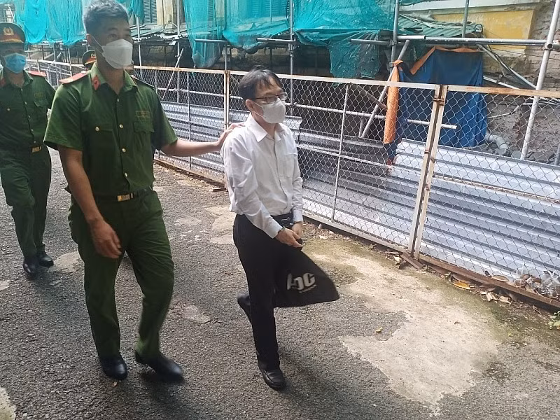 Diệp Dũng tại phiên tòa sơ thẩm.