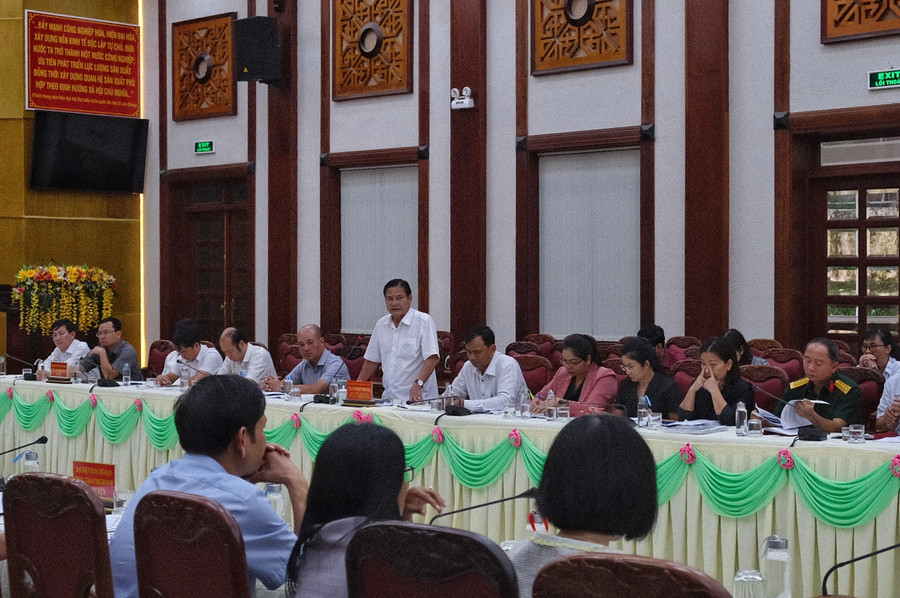 Đại diện thường trực Ban chỉ đạo phong trào có 1 số kiến nghị, đề xuất với đoàn công tác 