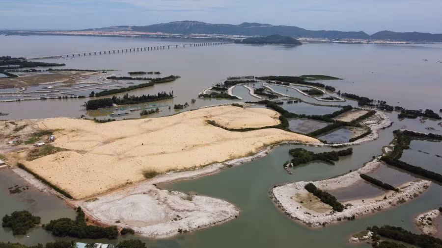 Toàn cảnh dự án Đầm Thị Nại chưa triển khai dù được giao đất từ năm 2018, 2019 .