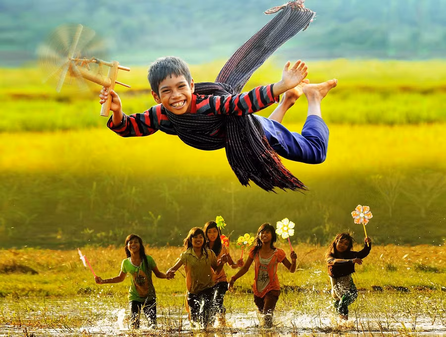 Tác phẩm “Ước mơ vùng cao” của NSNA Hùng Hoa Lư.