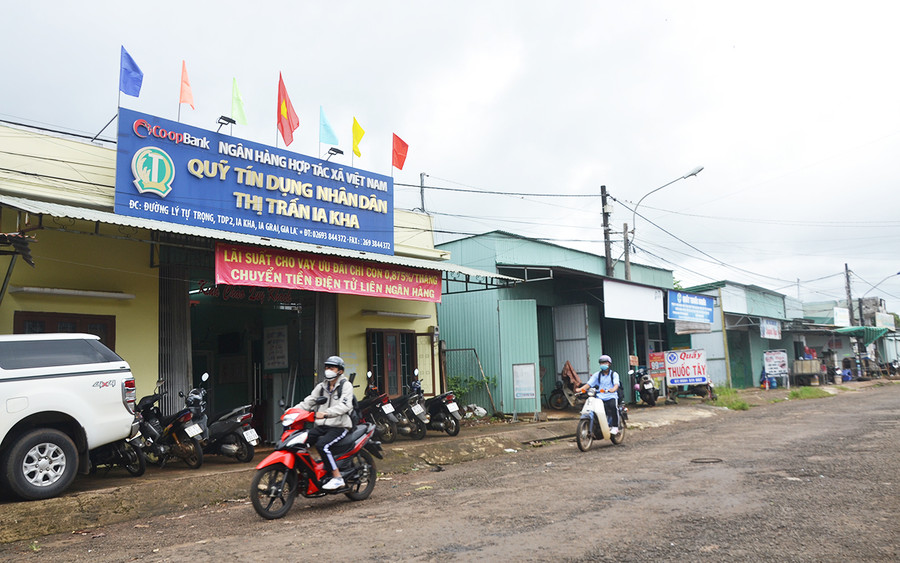 Trụ sở Quỹ TDND thị trấn Ia Kha, huyện Ia Grai. Ảnh: Hoàng Cư