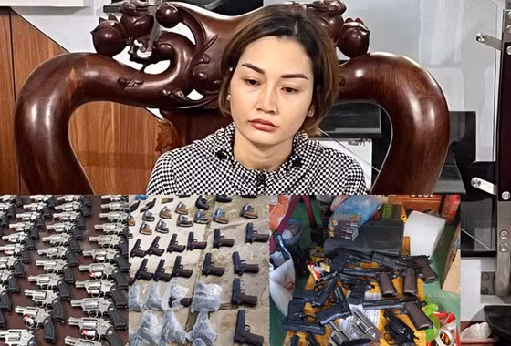 Vũ Thị Diệp được xác định có vai trò rất quan trọng trong đường dây mua bán vũ khí, công cụ hỗ trợ quy mô “cực khủng”. Ảnh: CTV.