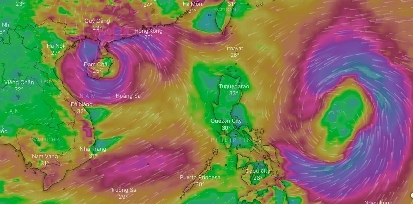 Đề phòng những cơn bão phức tạp từ nay đến hết mùa bão 2022. Ảnh minh hoạ: WINDY