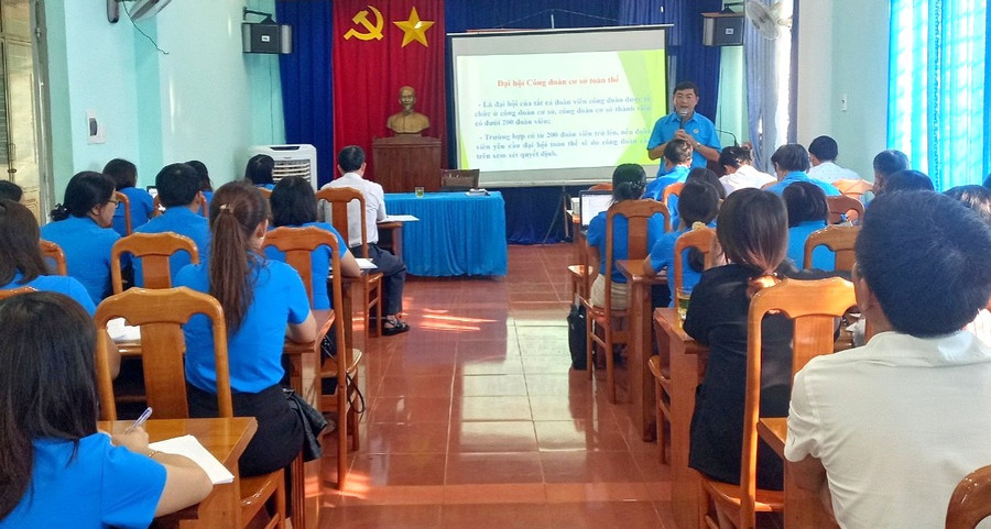 Quang cảnh hội nghị tập huấn. Ảnh: Thanh Tịnh Quang cảnh Hội nghị tập huấn. Ảnh. Thanh Tịnh