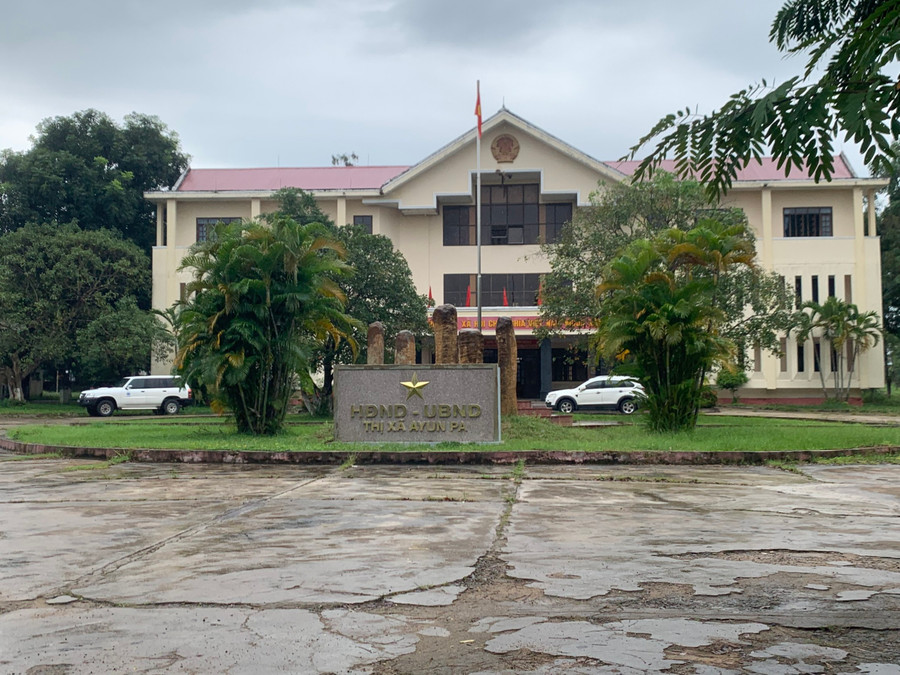 Trụ sở UBND thị xã Ayun Pa. Ảnh: Lê Anh Trụ sở UBND thị xã Ayun Pa. Ảnh: Lê Anh