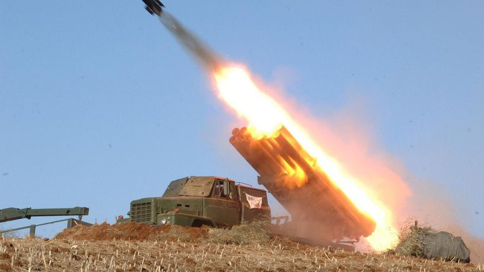 Một vụ thử tên lửa của Triều Tiên. Ảnh: KCNA