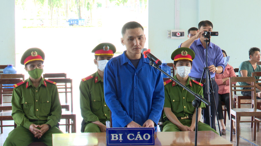 Bị cáo tại phiên tòa. Ảnh: HT